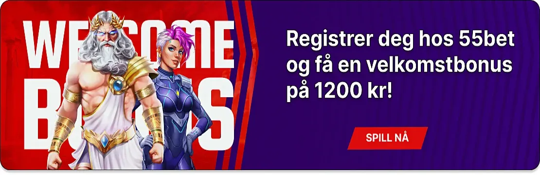 55bet Casino velkomstbonus